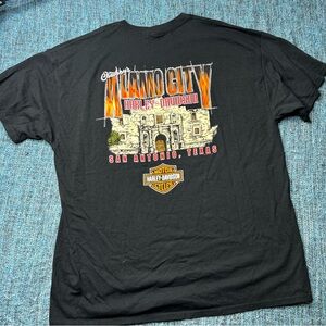 Harley Davidson Motorcycles Alamo City San Antonio Texas Graphic T-Shirt